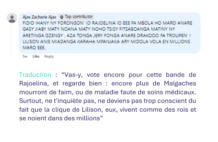 ALERTE : Discours de haine politique en pleine campagne électorale