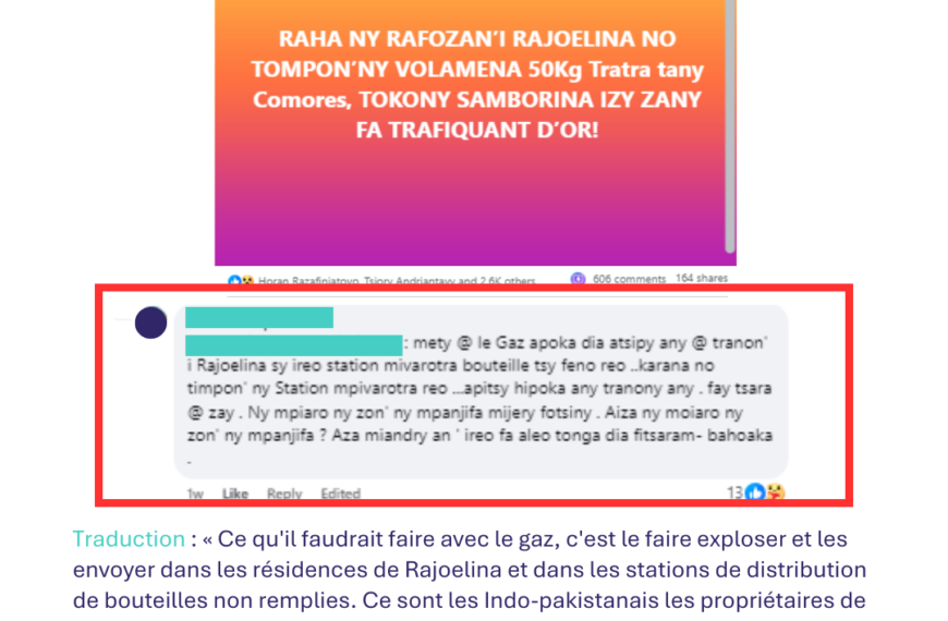 ALERTE : Discours haineux contre le Président et les Indo Pakistanais