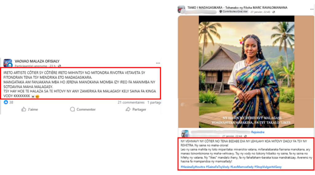 ALERTE: Discours de haine ethnique et sexiste en ligne