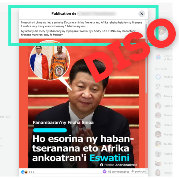 Taxes douanières : Non, l’Eswatini n’est pas “puni” par la Chine à cause d’Andry Rajoelina