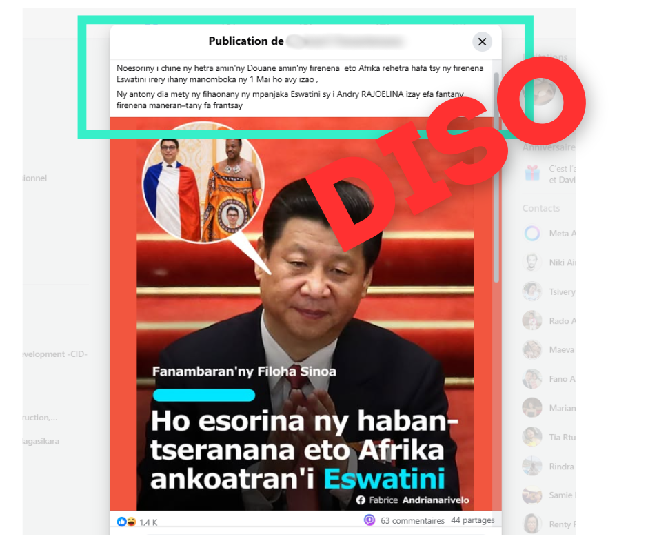 Taxes douanières : Non, l’Eswatini n’est pas “puni” par la Chine à cause d’Andry Rajoelina