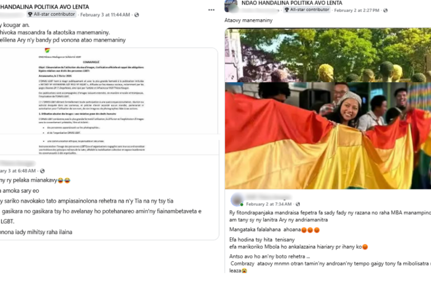 Alerte : Discours homophobe et incitation à la violence contre la communauté LGBT+ à Madagascar