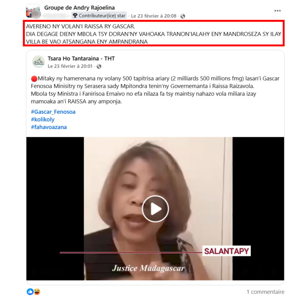 ALERTE : Discours menaçant et incitation à la violence contre une personnalité politique