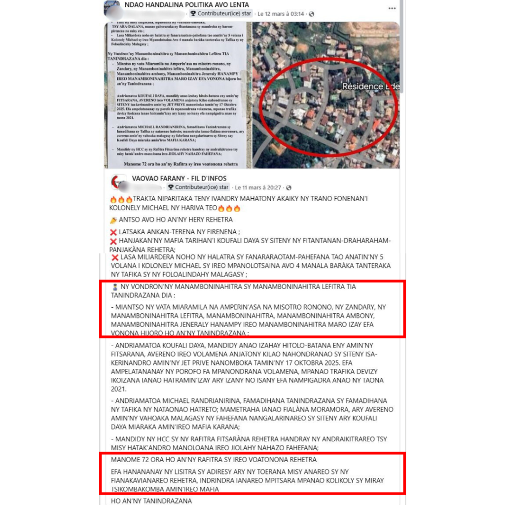 ALERTE: Appel à l’insurrection et menaces explicites contre des responsables publics et leurs familles