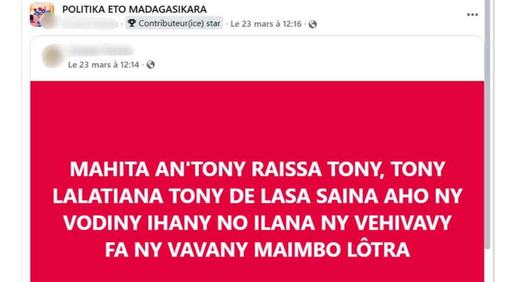 ALERTE: Propos sexistes et dégradants visant des femmes