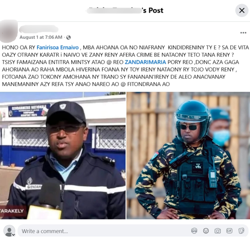 ALERTE : Menaces et appel à la violence contre un officier de gendarmerie